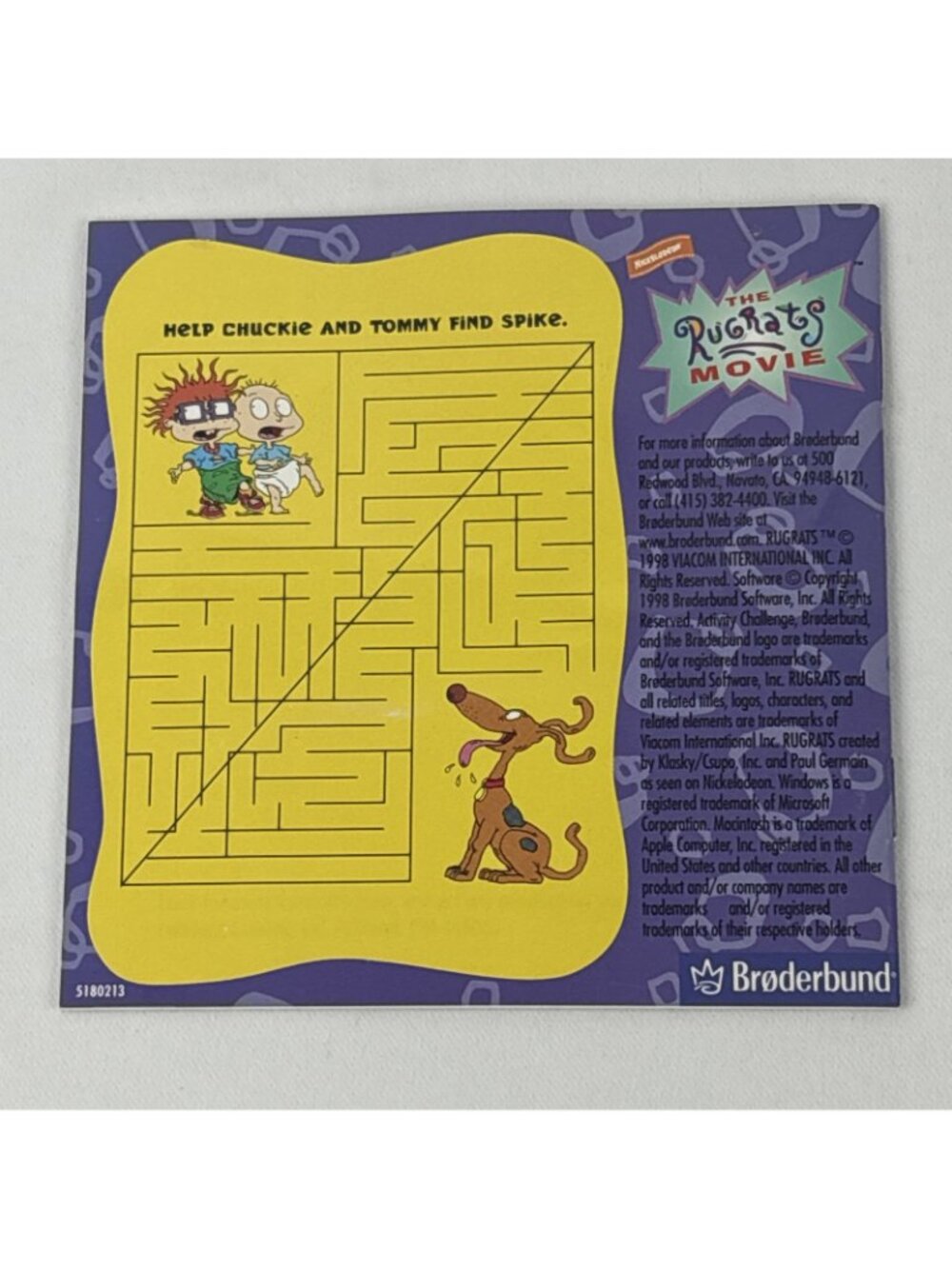 The Rugrats Movie Activity Challenge PC CD-ROM Computer Win/Mac 1998 Tested - Picture 5 of 9